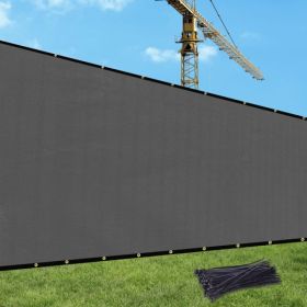 8'X6' Dark Grey HDPE Fence