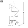 Metal Staircase Plant Stand - Decorative Indoor Outdoor Flower Pot Holder