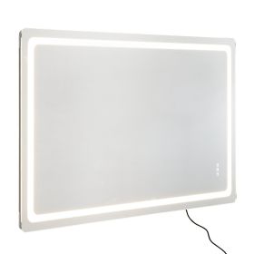 VEVOR LED Bathroom Mirror, 36" x 60" LED Bathroom Vanity Mirror with Frontlit and Backlit, Anti-Fog Memory Mirror with Lights