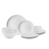Emelie 12-Piece Stoneware Dinnerware Set White