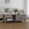 Coffee Table Light grey Solid pine wood, MDF Medium Coffee Table
