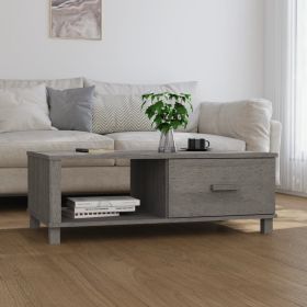 Coffee Table Light grey Solid pine wood, MDF Medium Coffee Table