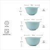 3-Piece Nesting Plastic Mixing Bowl Set, Mineral Water