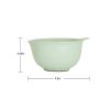 3-Piece Nesting Plastic Mixing Bowls Set, Pistachio