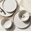 Cream Stoneware 12-Piece Dinnerware Set