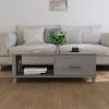 Coffee Table Light grey Solid pine wood, MDF Medium Coffee Table