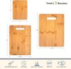 Totally Bamboo 3-Piece Bamboo Cutting Board Set – Wooden Cutting Boards for Kitchen – Great for Chopping and Serving – Large