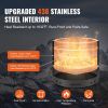 VEVOR Smokeless Fire Pit Stove Bonfire, H: 12.6 in x Dia: 15 in ,Wood Burning Fireplaces with Removable Ash Pan