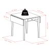 Hamilton 5-Pc Drop Leaf Dining Table with 4 Ladder Back Chairs