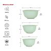 3-Piece Nesting Plastic Mixing Bowls Set, Pistachio