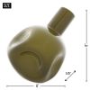 HUNTER GREEN ABSTRACT VASE