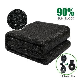 8ft*12ft Black Shade Net Fabric Provides Efficient Shading, Premium Materials, And An Enhanced Plant Growth Environment. (Option: 8ft12ft)